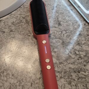 New In Box Hot Pink Hair Straightening Comb.